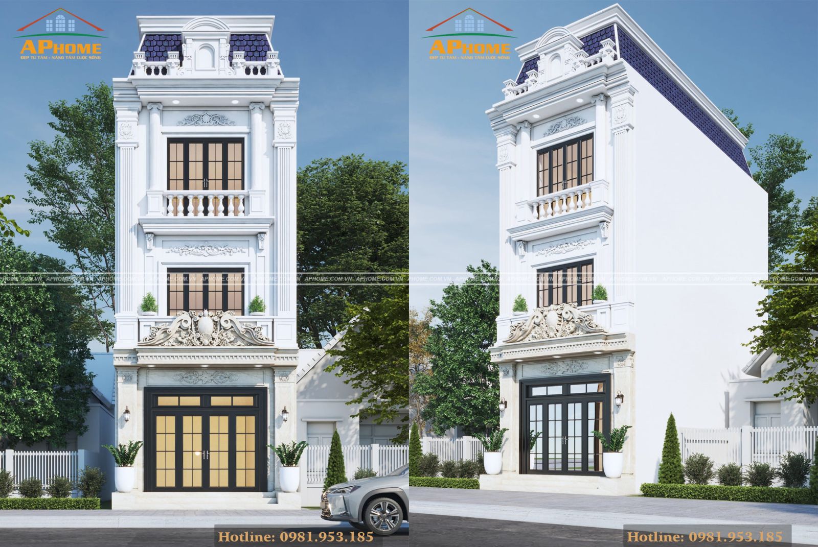 Kiến trúc nhà phố cho khách hàng Hà Nội